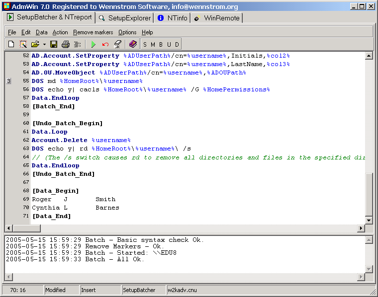 Screenshot of AdmWin 6.02